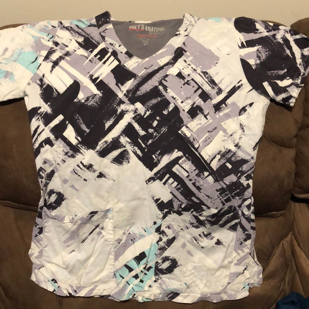 Greys scrub top